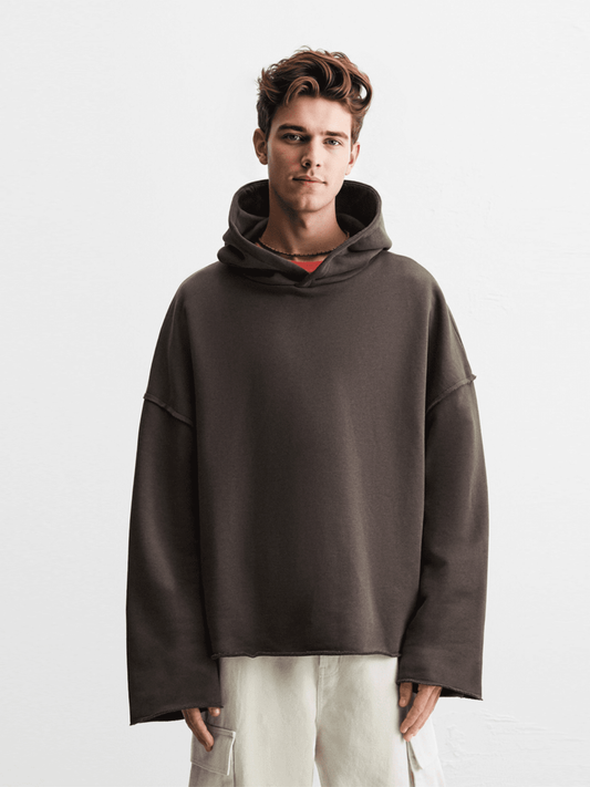 Felpa con cappuccio oversize boxy