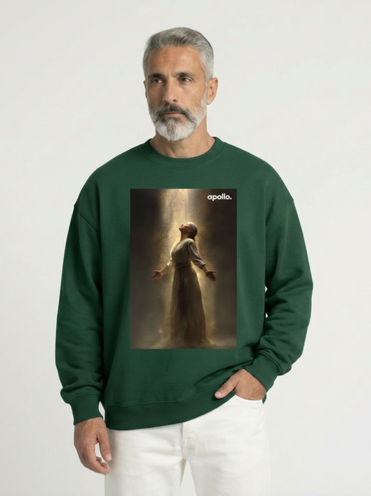'Connect With The Light' Oversized Sweatshirt