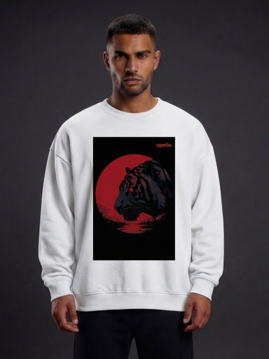 'Face The Tiger Within' Oversized Sweatshirt