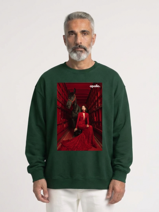 'Designed to Intimidate' Oversized Sweatshirt