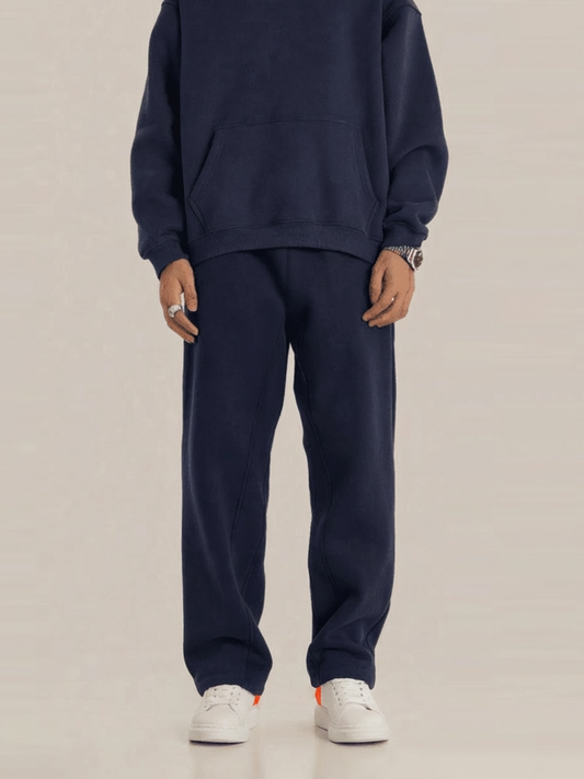 Fleece Oversized Navy Sweatpants