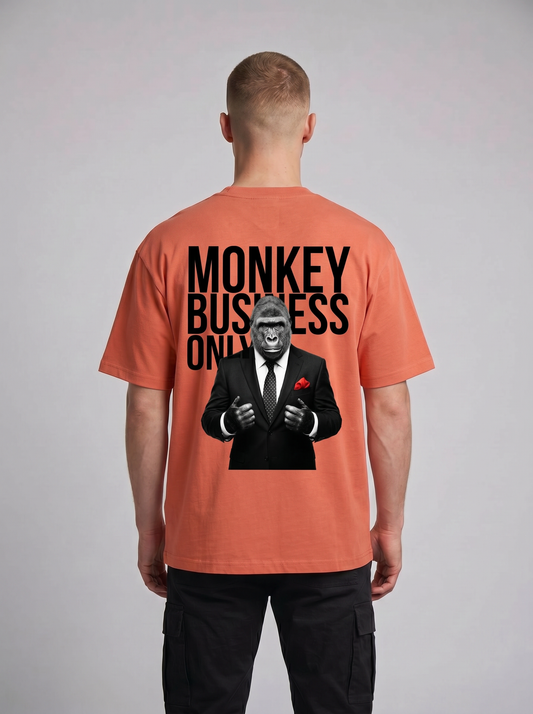 Monkey Business Only Oversized Grafik-T-Shirt