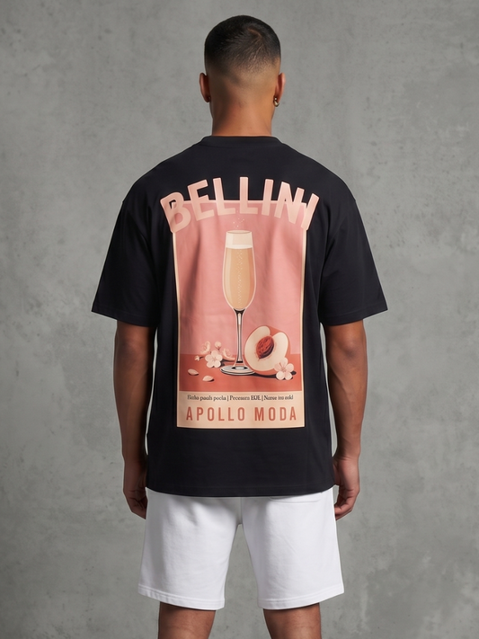 T-shirt grafica oversize Bellini pesante