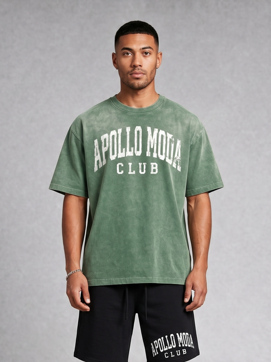 Club Gewaschenes Farbverlauf Oversized T-Shirt