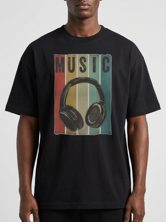 Men's Music Graphic Relaxed Fit T-Shirt