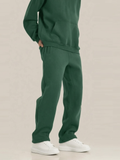 Fleece Oversized Green Sweatpants
