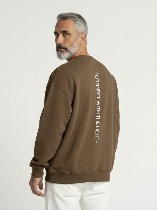 'Connect With The Light' Oversized Sweatshirt