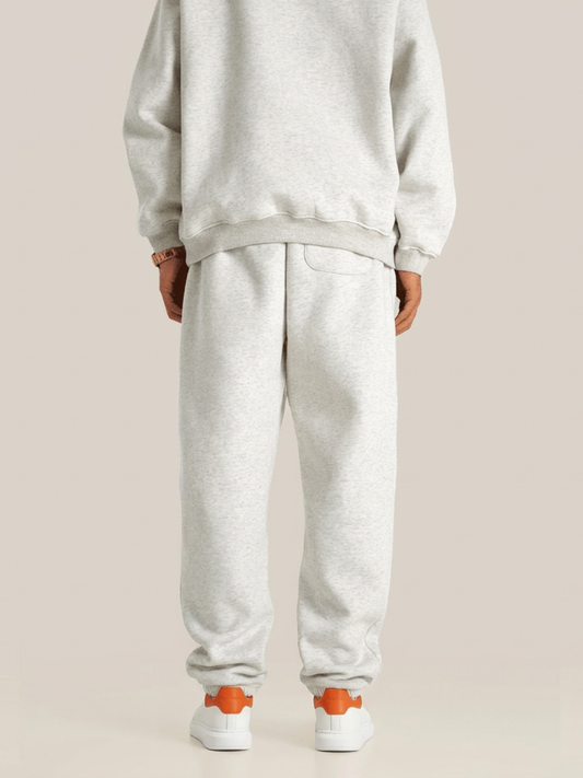 Fleece Oversized White Sweatpants