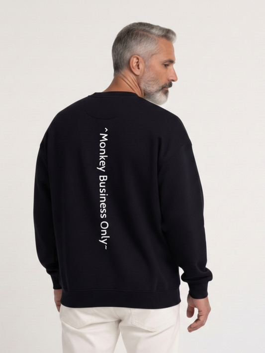 'Monkey Business Only' Oversized Sweatshirt