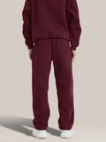 Fleece Oversized Bordeaux Sweatpants