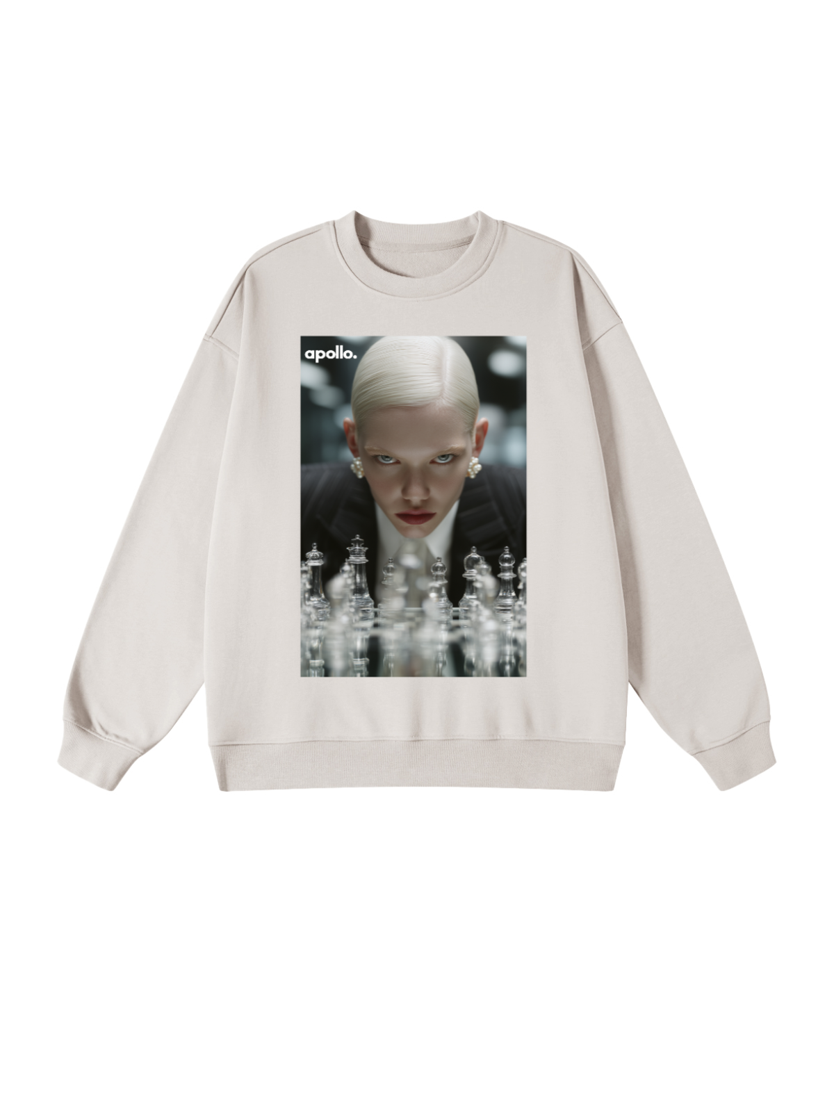 'Make Your Move' Oversized Cotton Sweatshirt