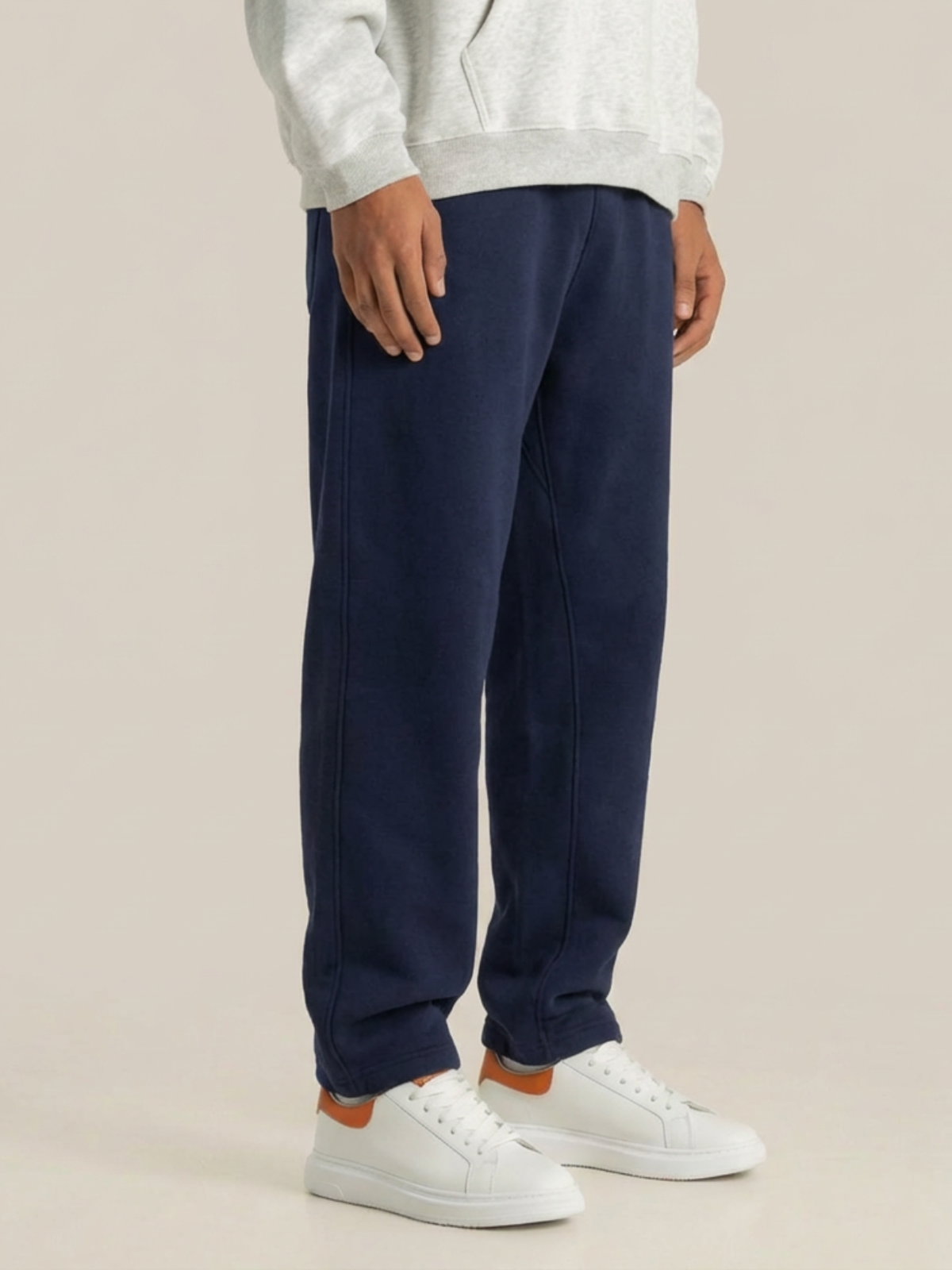 Fleece Oversized Navy Sweatpants