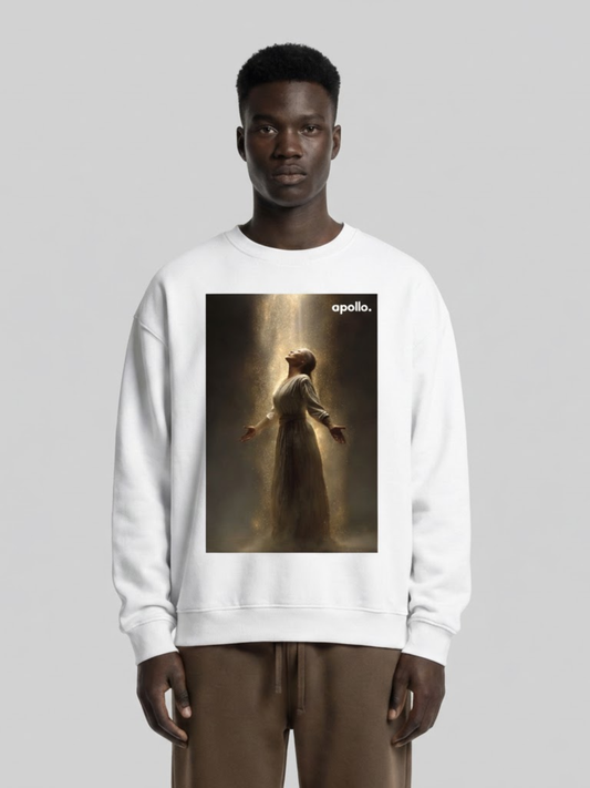 'Connect With The Light' Oversized Sweatshirt
