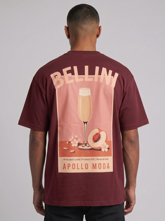 T-shirt grafica oversize Bellini pesante
