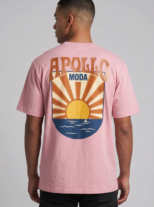 T-shirt grafica oversize Horizon pesante