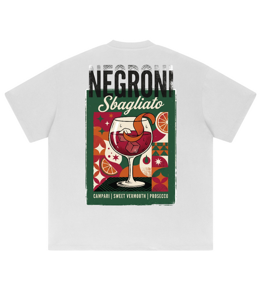 T-shirt grafica oversize Negroni Sbagliato pesante
