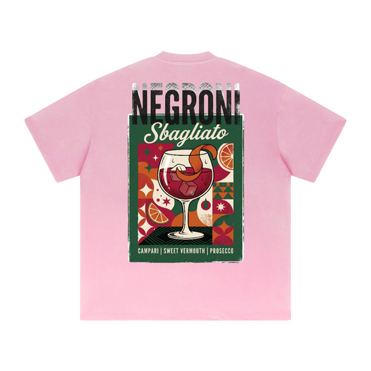 T-shirt grafica oversize Negroni Sbagliato pesante