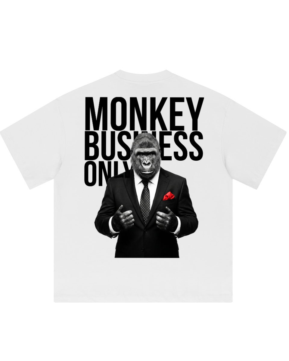 T-shirt graphique oversize Monkey Business Only