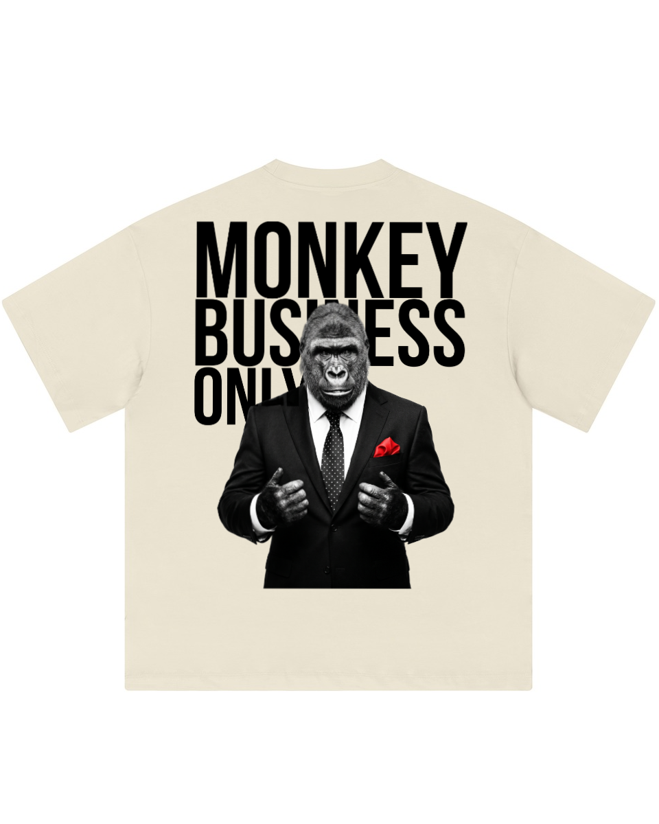 T-shirt graphique oversize Monkey Business Only
