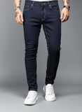 Men Cotton Solid Skinny Jeans