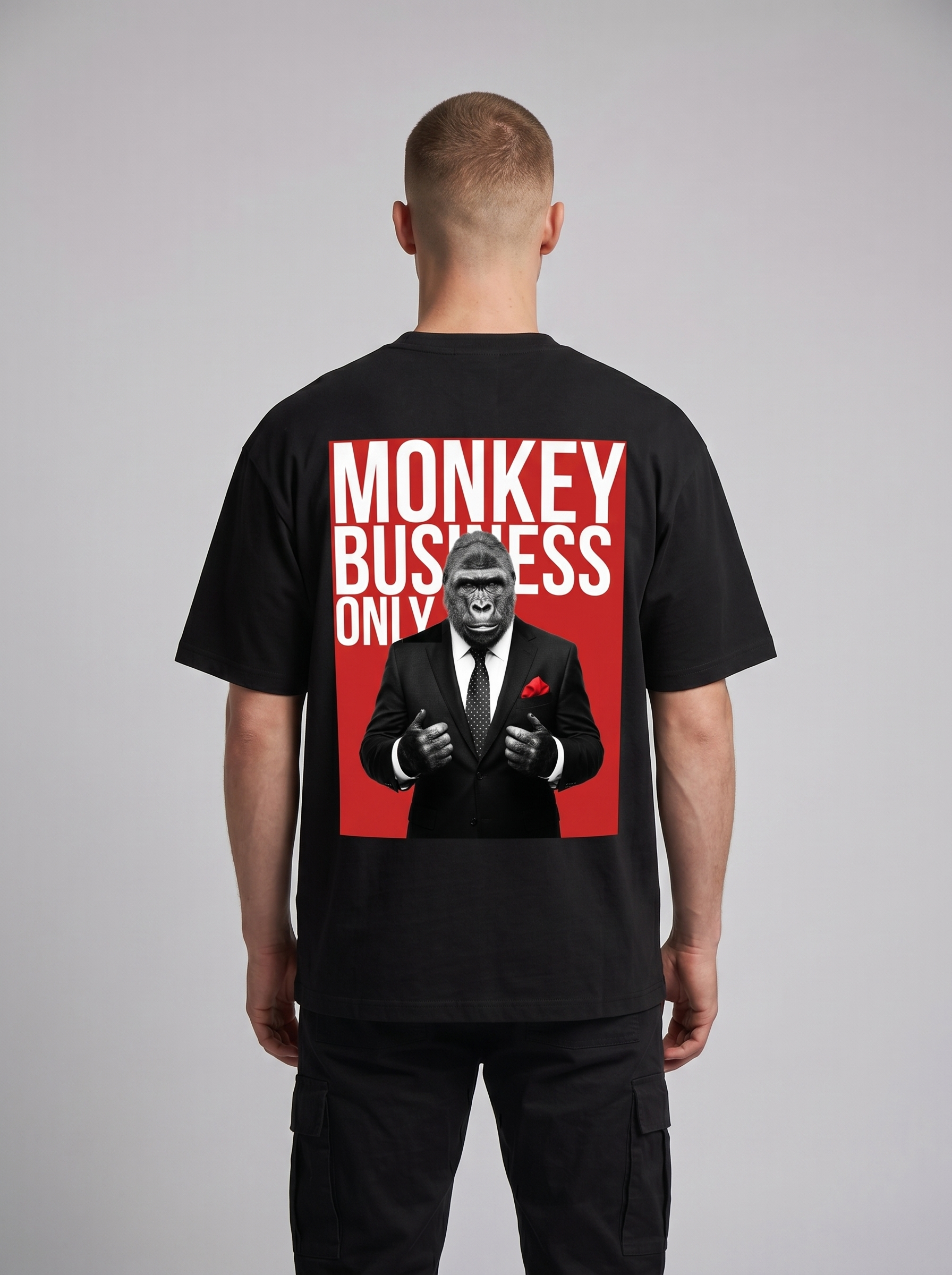 Monkey Business Only Oversized Graphic Tee