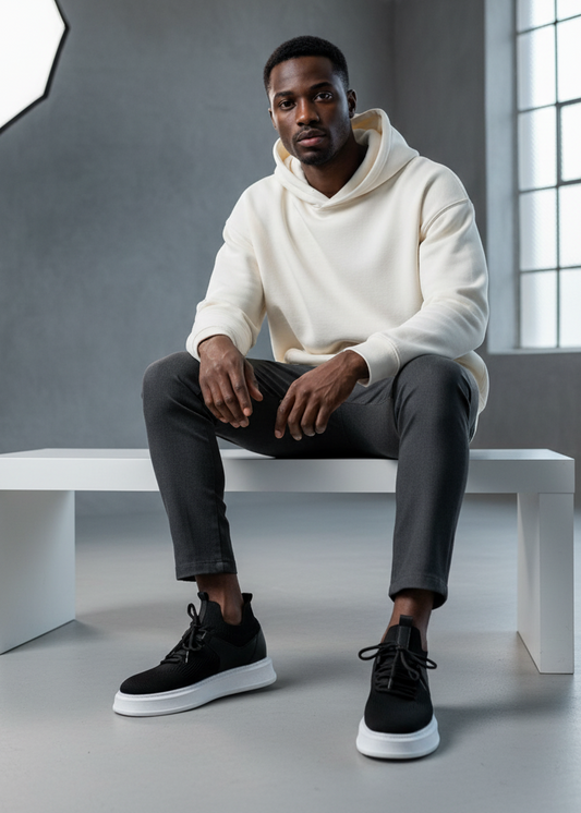 Men's Madrid Noir White