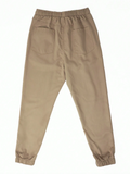 Men Drawstring Waist Carrot Pants