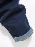 Men's Washed Pocket Slim Fit Jeans