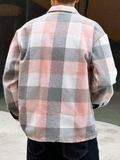 Men's Pocket Plaid Jacket