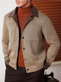 Men's Contrast Color Casual Jacket