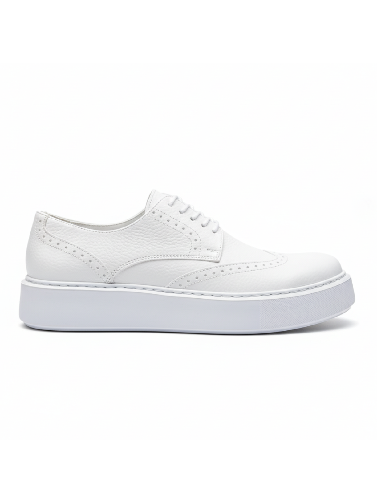 White sneaker on a white background