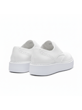 White sneakers on a white background