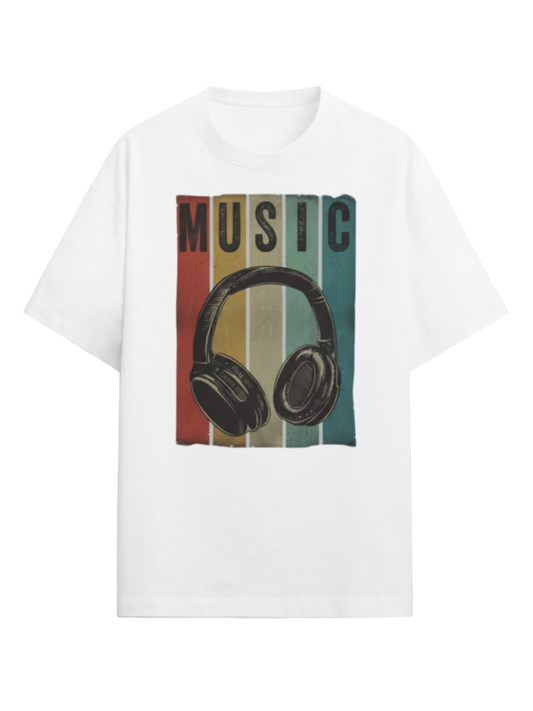 Men's Music Graphic Relaxed Fit T-Shirt