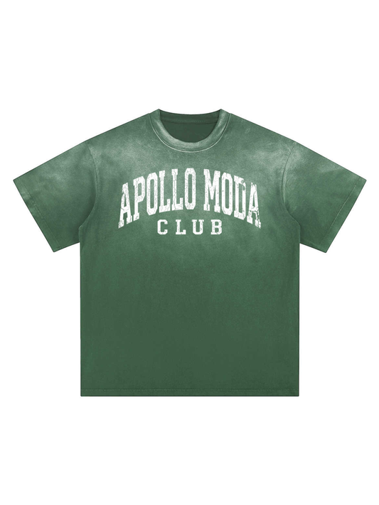 T-shirt oversize Club lavata a gradiente
