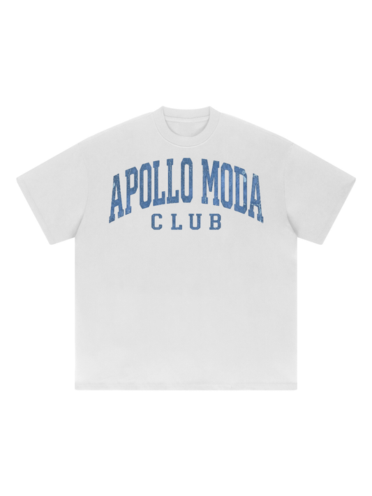 T-shirt grafica oversize Club collegiale