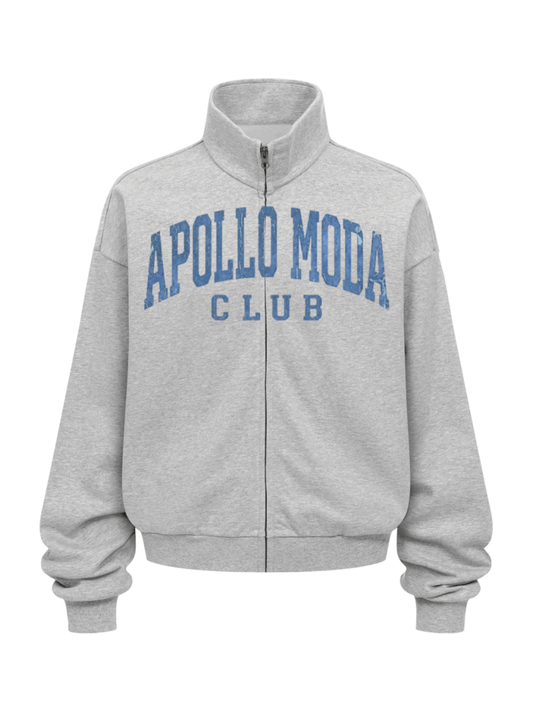 Club Collegiate Oversized Sweatshirt mit durchgehendem Reißverschluss