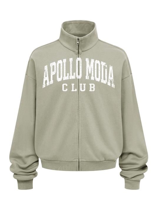 Club Collegiate Oversized Sweatshirt mit durchgehendem Reißverschluss