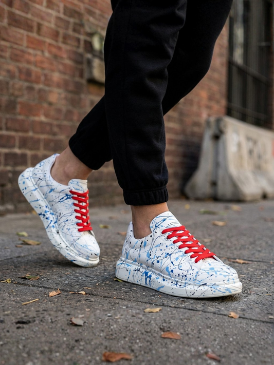 Men's Porto Sky Blue (Red Laces)