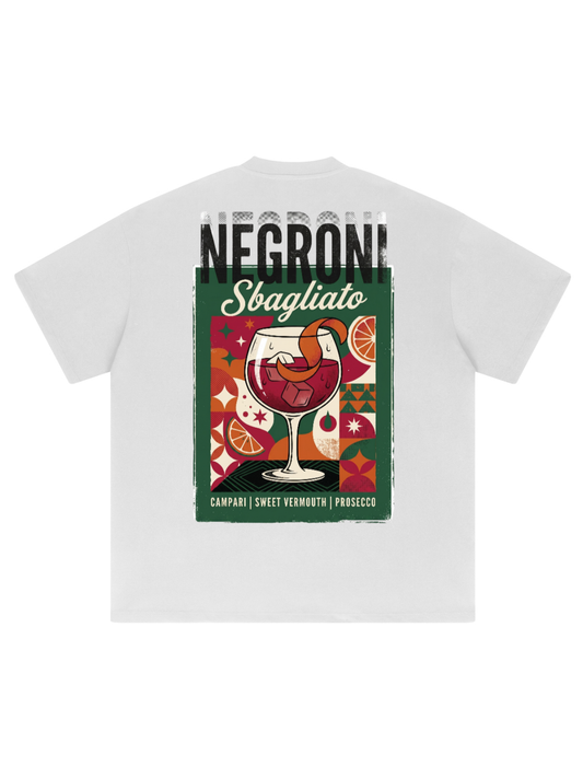 Negroni Sbagliato Oversized Schwere Grafik-T-Shirt