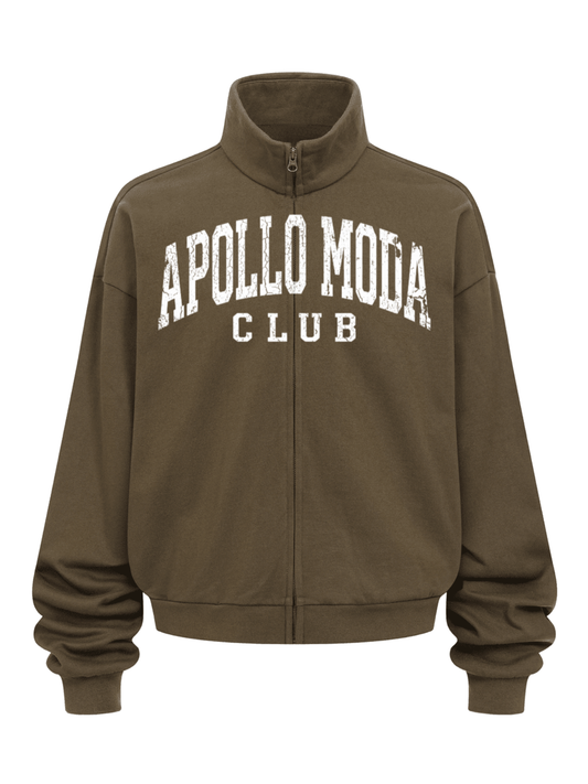 Club Collegiate Oversized Sweatshirt mit durchgehendem Reißverschluss