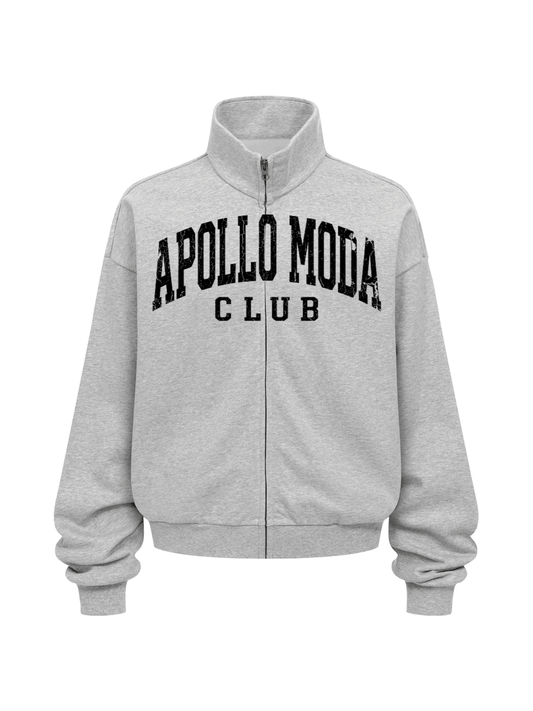 Club Collegiate Oversized Sweatshirt mit durchgehendem Reißverschluss