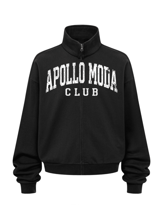 Club Collegiate Oversized Sweatshirt mit durchgehendem Reißverschluss