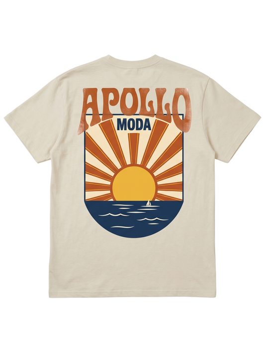 T-shirt grafica oversize Horizon pesante
