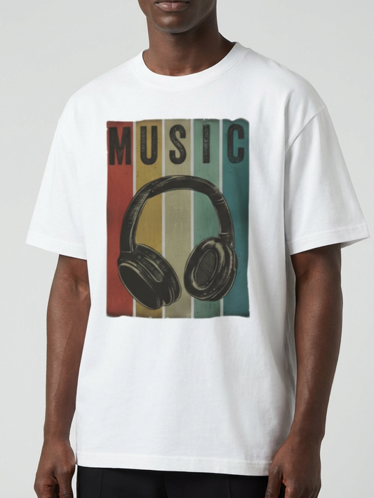 Men's Music Graphic Relaxed Fit T-Shirt