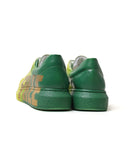 Hand-Painted Customized Sneakers for Women by Apollo Moda | Genova "FREE" Yellow/Green