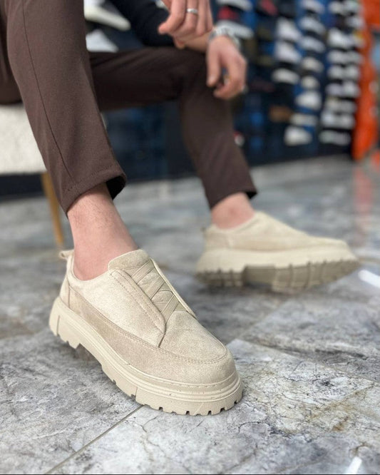 VantageX Beige Slip-Ons