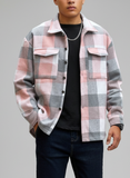 Men's Pocket Plaid Jacket